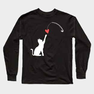 Cat Lover Funny Valentine's Day Long Sleeve T-Shirt